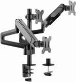 Gembird MA-DA3-01 Desk mounted adjustable mounting arm for 3 monitors (full-motion), 17”-27”, up to 7 kg
