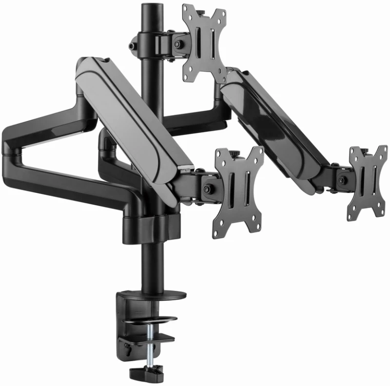 Gembird MA-DA3-01 Desk mounted adjustable mounting arm for 3 monitors (full-motion), 17”-27”, up to 7 kg