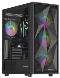 HOUSING GENESIS DIAXID 605 ARGB MIDI TOWER WITH USB-C WINDOW BLACK
