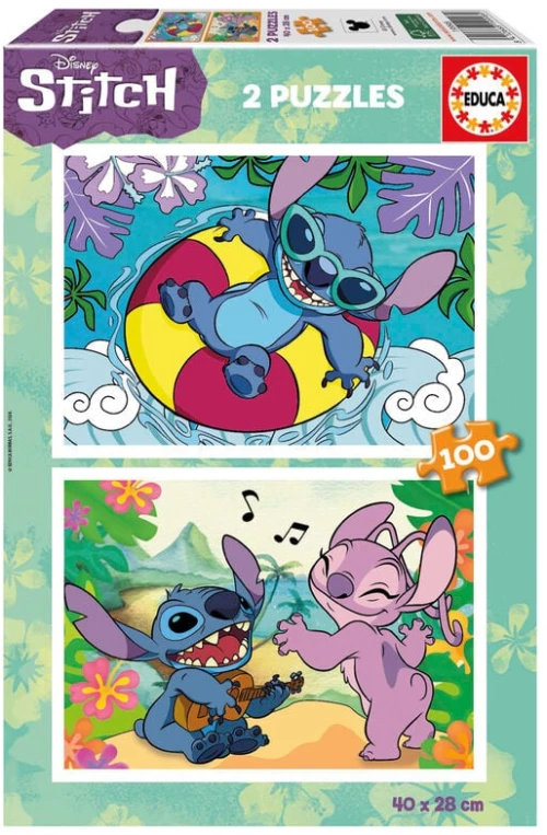 Disney Stitch puzzle 2x100pcs