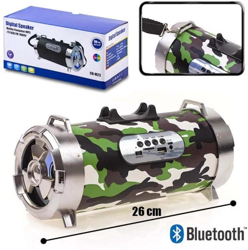 Bluetooth Ηχείο Tube Camo