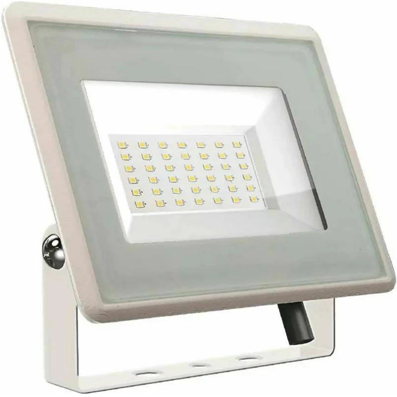 V-TAC Προβολέας LED F-Class 30W ψυχρό λευκό 6500K λευκό σώμα 6748