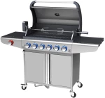 Campfire ΨΗΣΤΑΡΙΑ ΜΕ 6  ΚΑΥΣΤΗΡΕΣ & EXTRA ΕΣΤΙΑ  ΜΕ LED ΔΙΑΚΟΠΤΕΣ-ΙΝΟΧ