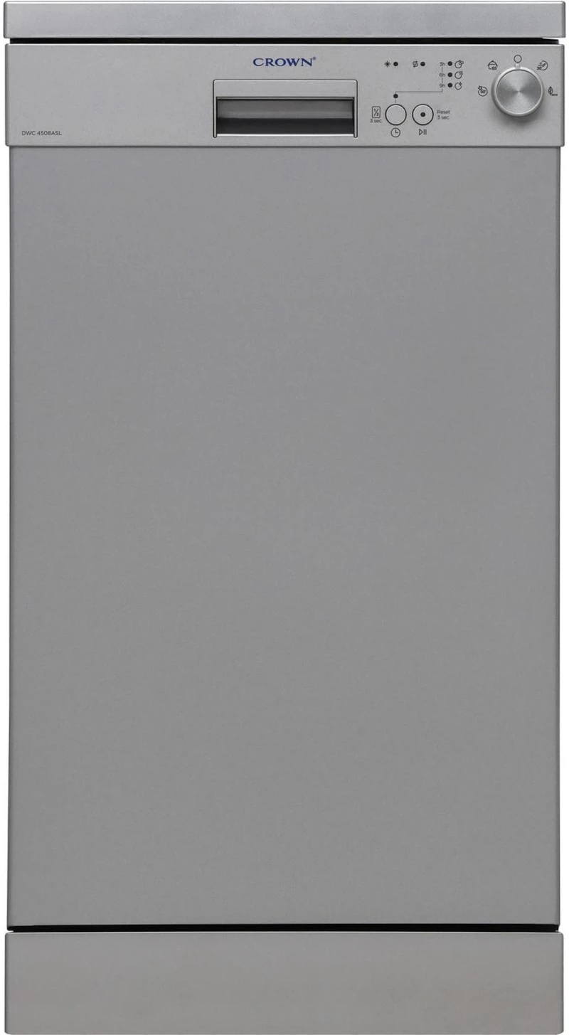 Crown DWC 4508ASL Ελεύθερο Πλυντήριο Πιάτων για 10 Σερβίτσια Π45xY85εκ. Inox, E