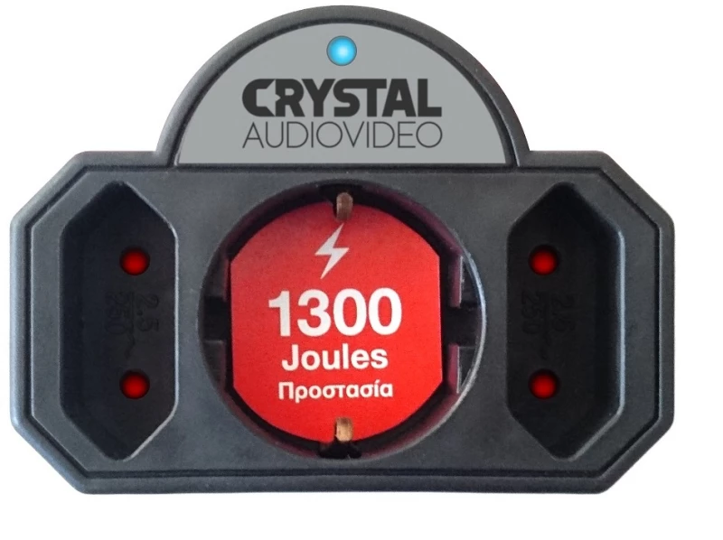Crystal Audio SP-21-1300-70 Ταφ Ασφαλείας 3 Θέσεων Μαύρο