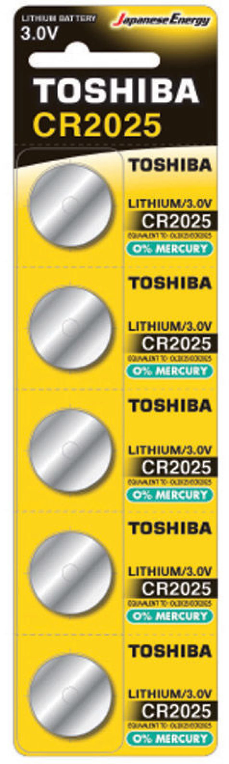 Toshiba CR2025 - BP-5 Μπαταρίες Λιθίου Ρολογιών 5τμχ