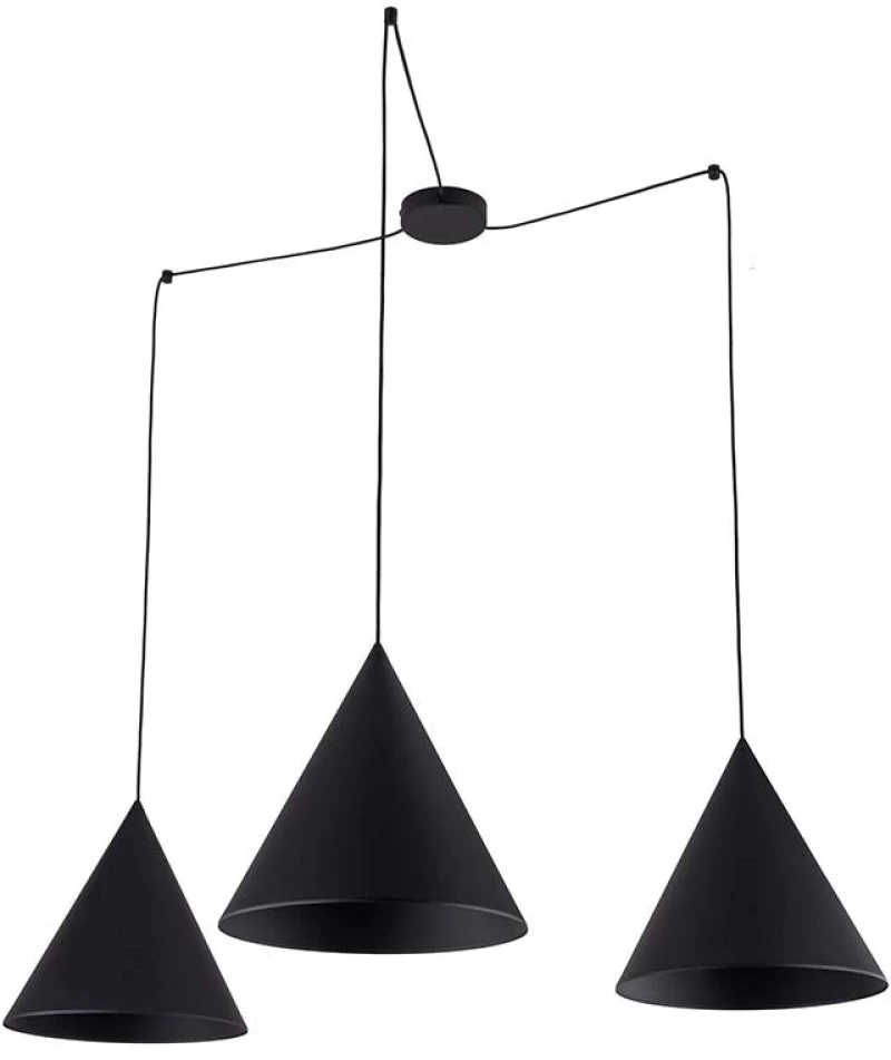 Φωτιστικό Κρεμαστό TK Lighting Cono 6629 Μαύρο