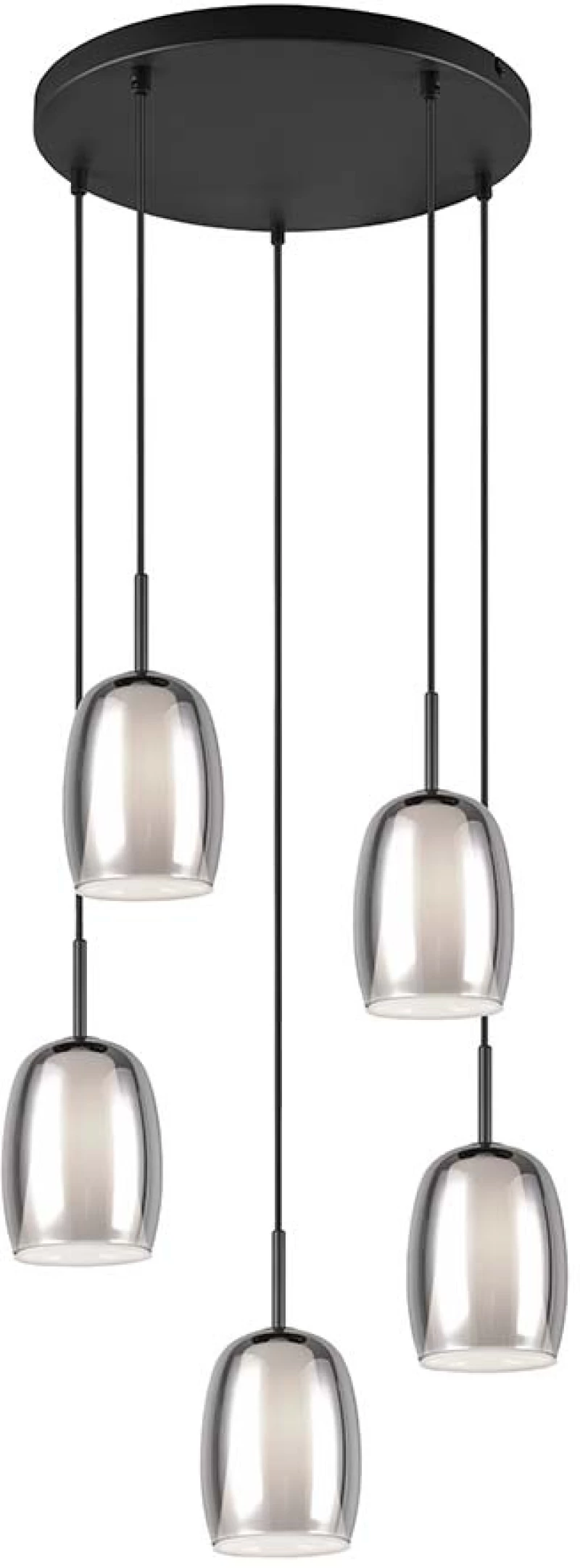 Φωτιστικό Κρεμαστό Trio Lighting Barret 317530554 Μαύρο Ματ