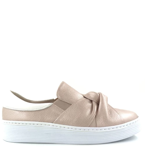 Loafers Γυναικεία σε δέρμα ροζ