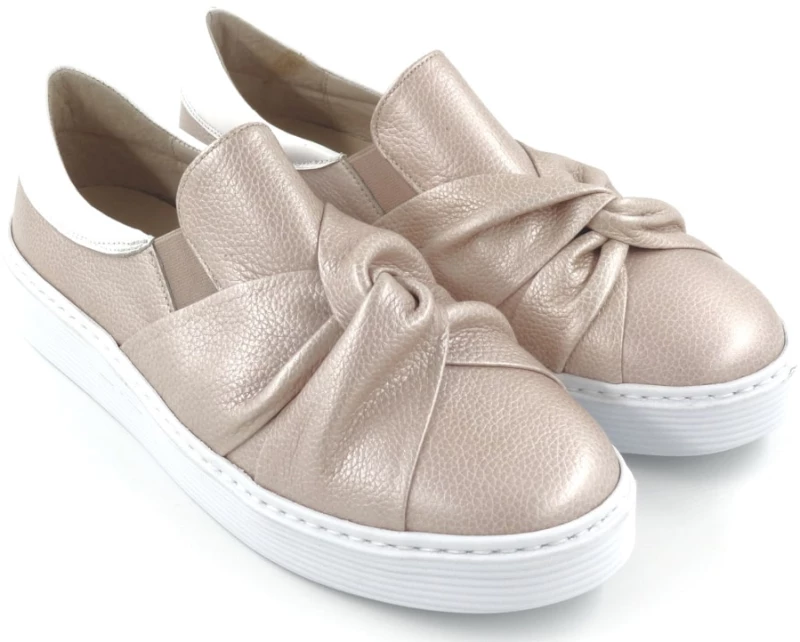 Loafers Γυναικεία σε δέρμα ροζ