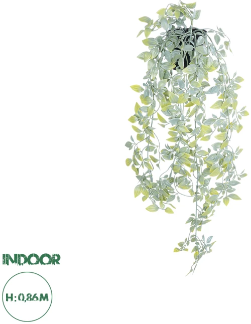 GloboStar® Artificial Garden HANGING DATURA 20864 Τεχνητό Κρεμαστό Διακοσμητικό Φυτό Δατούρα  Φ24 x Y80cm