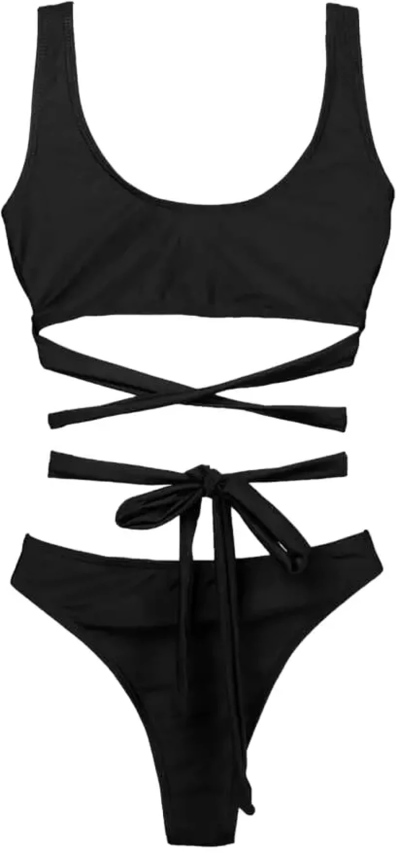 Gigi Bikinis -Μαγιό Σετ Μπικίνιι με Κρίκους 3883001 Μαύρο