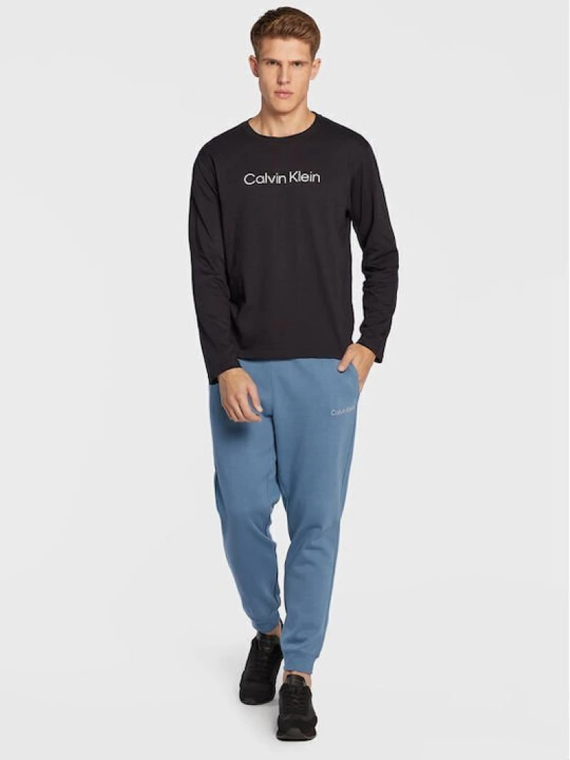 Calvin Klein - Παντελόνι Φόρμας με Λάστιχο 00GMS2P606-64N Γαλάζιο