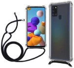 SAMSUNG A326F Galaxy A32 5G - ΘΗΚΗ ΣΙΛΙΚΟΝΗΣ CROSS SHOLDER ΔΙΑΦΑΝΗ