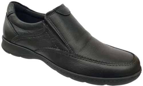 SOFTIES 6174 Μαύρα Ανδρικά μοκασίνια