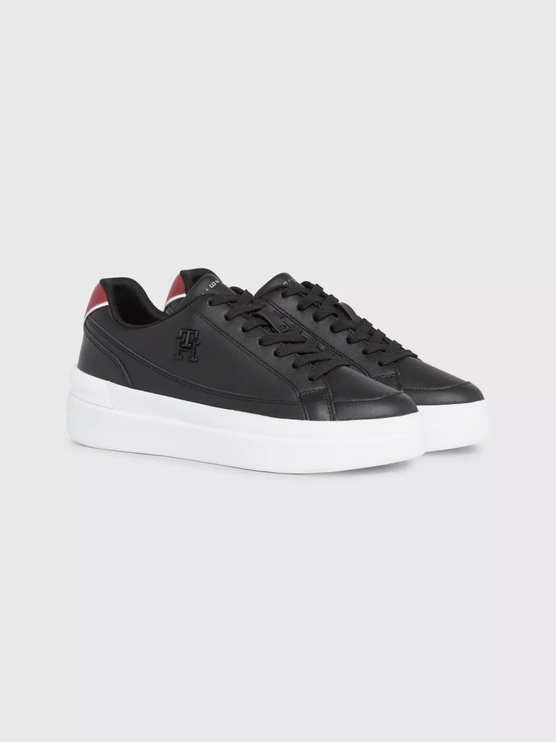 Tommy Hilfiger - Γυναικεία Sneaker Th Elevated Court FW0FW07568-BDS Μαύρο
