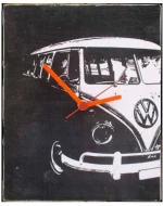 Black van ρολόι τοίχου χειροποίητο