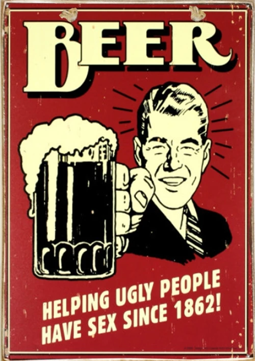 Ρετρό πίνακας χειροποίητος beer