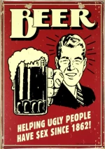 Ρετρό πίνακας χειροποίητος beer