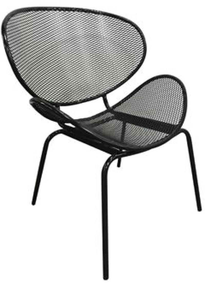 Καρέκλα Oliver μεταλλική με μαύρο mesh 65x61x86 εκ
