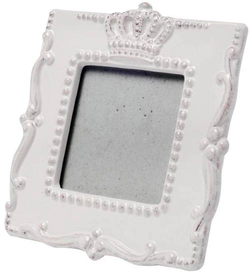 Φωτογραφοθήκη κεραμική σε λευκό χρώμα 8 εκ