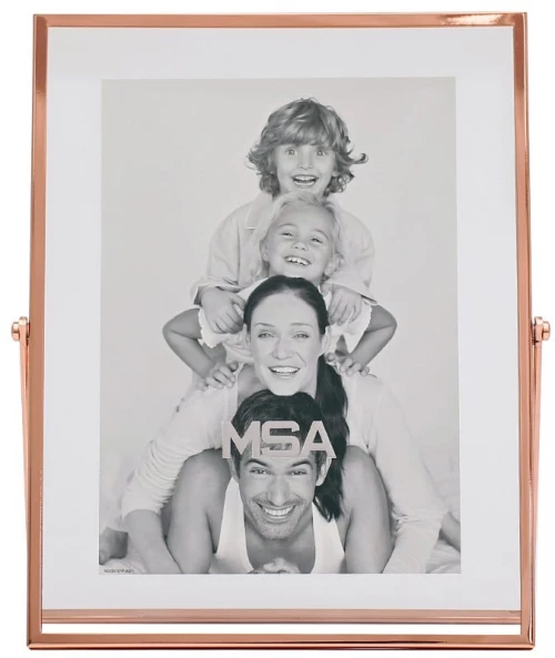 Gaia μεταλλική ροζ κορνίζα για φωτογραφίες 13x18 εκ