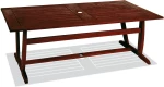 Ξύλινο παραλληλόγραμμο τραπέζι kwilla tuscon 200x100x72 εκ