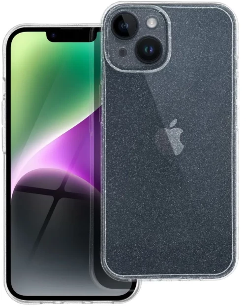 TechWave Glam case for iPhone 15 Plus transparent