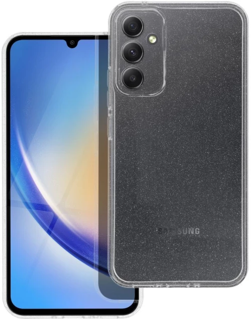 TechWave Glam case for Samsung Galaxy A35 5G transparent