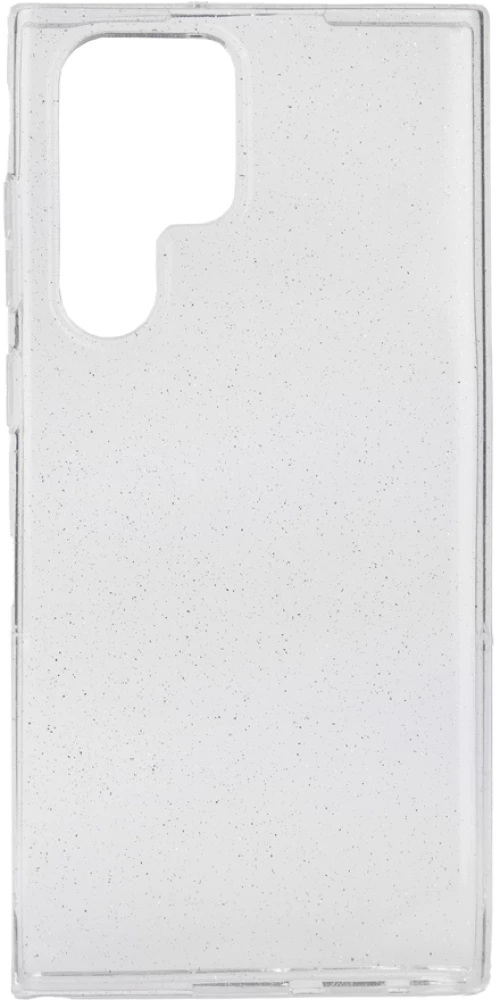 TechWave Clear Glitter case for Samsung Galaxy S22 Ultra transparent / silver