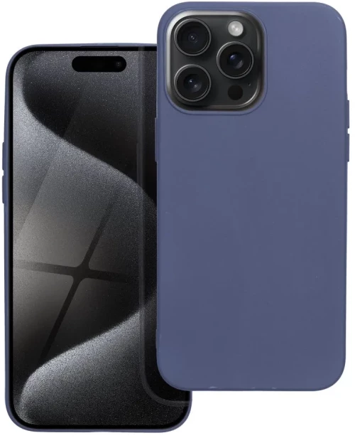 TechWave Matt case for iPhone 15 Pro Max navy blue