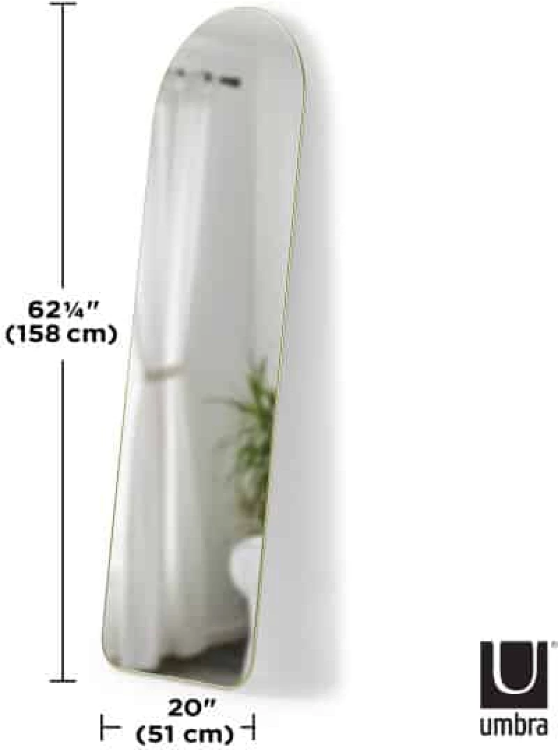 Umbra Hubba χρυσός καθρέπτης τοίχου/δαπέδου 158x51εκ.