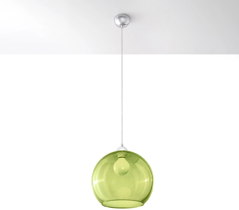 Κρεμαστό φωτιστικό Ball 1,πράσινο,1xE27/60w