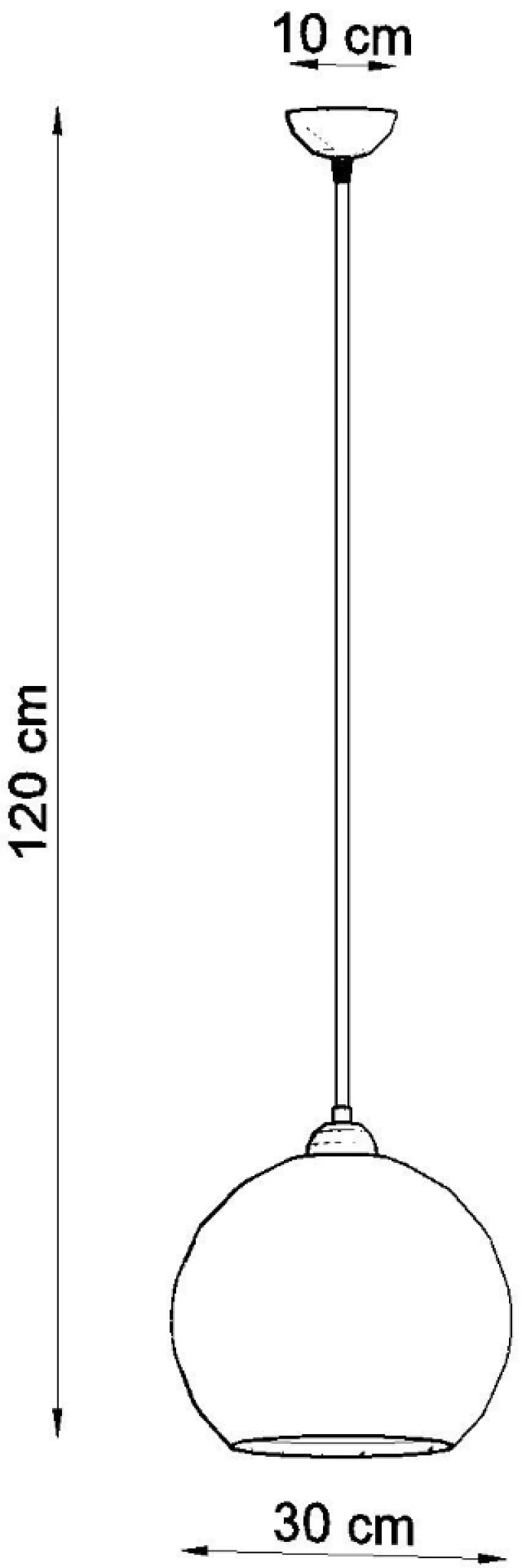 Κρεμαστό φωτιστικό Ball 1,πράσινο,1xE27/60w
