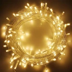 Solar 400 led λαμπάκια με διάφανο καλώδιο 8 προγράμματα και τηλεχειριστήριο IP44 50 μέτρα