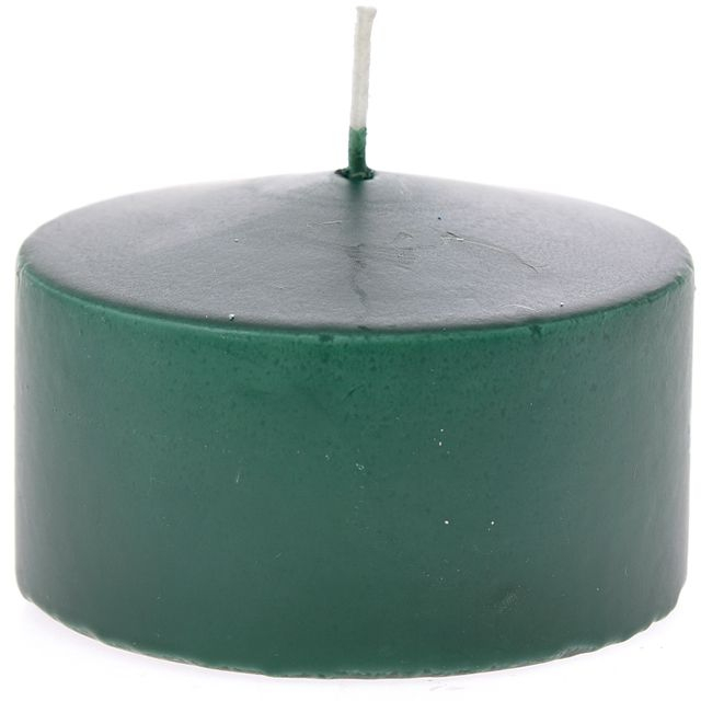 Κερί κύλινδρος σε πράσινο χρώμα σετ των τεσσάρων 9x6 εκ
