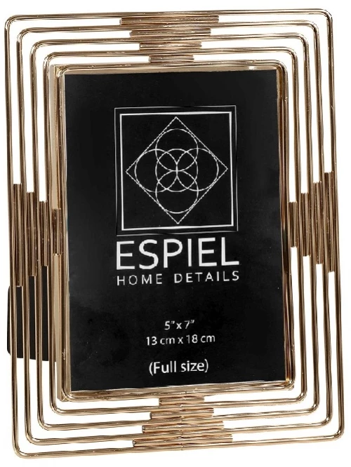 Classic μεταλλική κορνίζα 15x20 εκ σε χρυσή απόχρωση για φωτογραφία 10x15 εκ