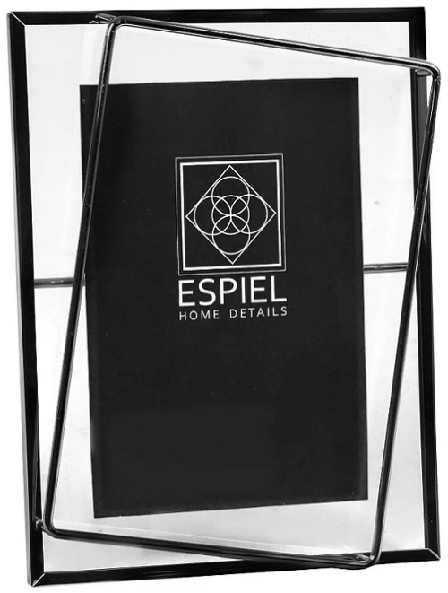 Κορνίζα μεταλλική σε μαύρη απόχρωση 10x15 εκ