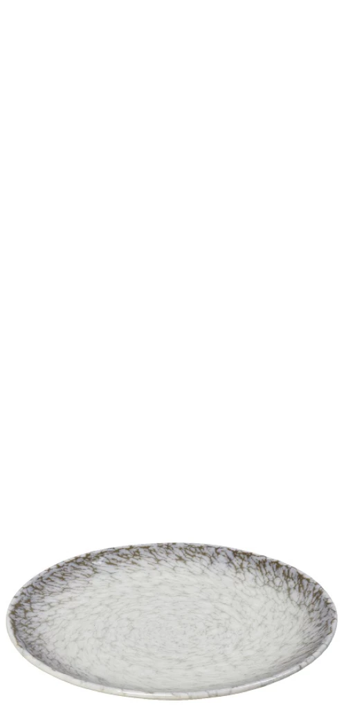 Canvas πιάτο φαγητού σε γκρι απόχρωση σετ των έξι 17x2 εκ