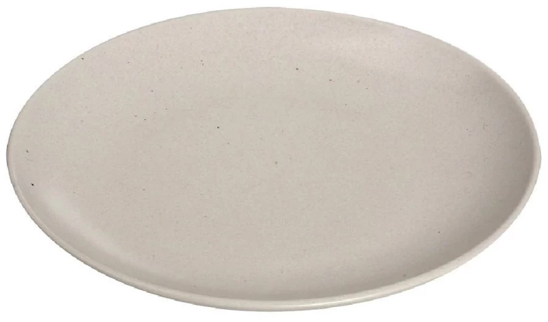 Terra Matt Cream λευκό ματ πιάτο ρηχό σετ έξι τεμάχια 30x2.5 εκ