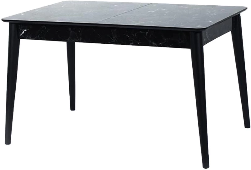 Τραπέζι lotus επεκτεινόμενο ξύλινο μαύρο 130x80x75 εκ