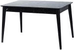 Τραπέζι lotus επεκτεινόμενο ξύλινο μαύρο 130x80x75 εκ
