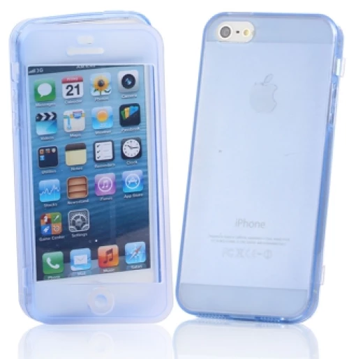 Θήκη iPhone 5 5S Silicone Dress Blue