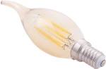 ΛΑΜΠΤΗΡΑΣ HM4047.02 ΣΤΥΛ ΦΛΟΓΑ LED FILAMENT 6W E14 3000K GOLD DIMMABLE (1 Τεμμάχια)