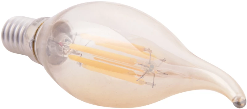 ΛΑΜΠΤΗΡΑΣ HM4047.02 ΣΤΥΛ ΦΛΟΓΑ LED FILAMENT 6W E14 3000K GOLD DIMMABLE (1 Τεμμάχια)