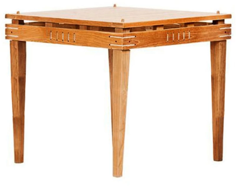 Τραπέζι φαγητού τετράγωνο teak 80x80x75 εκ