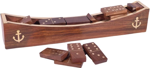 Ξύλινο επιτραπέζιο ντόμινο 30.5x5.5 εκ