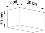 Sollux Φωτιστικό τοίχου Quad 2,αλουμίνιο,2xG9/40w