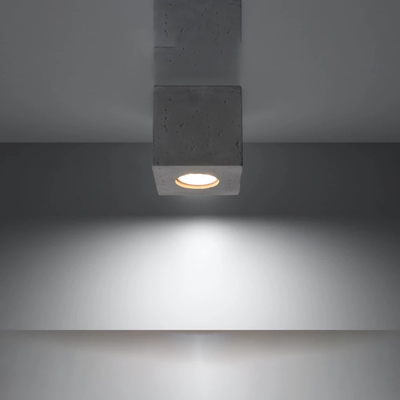 Sollux Φωτιστικό οροφής Quad 1,σκυρόδεμα,1xGU10/40w