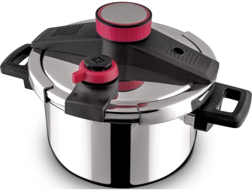 Χύτρα Ταχύτητας STEAM 5lt Lamart LT1227 Ασημί/Κόκκινο